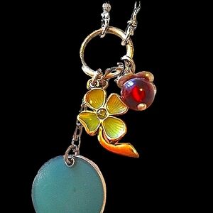 Shamrock Charm Necklace Vintage